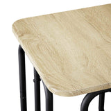 vidaXL Salontafel Zwart 40 x 40 x 45 cm Bewerkt hout