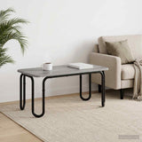 vidaXL Salontafel Zwart 40 x 40 x 45 cm Bewerkt hout