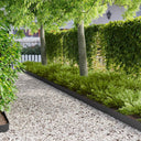 vidaXL Grasafscherming 10 pcs Lengte Hoogte 103 x 15 cm Staal Zwart