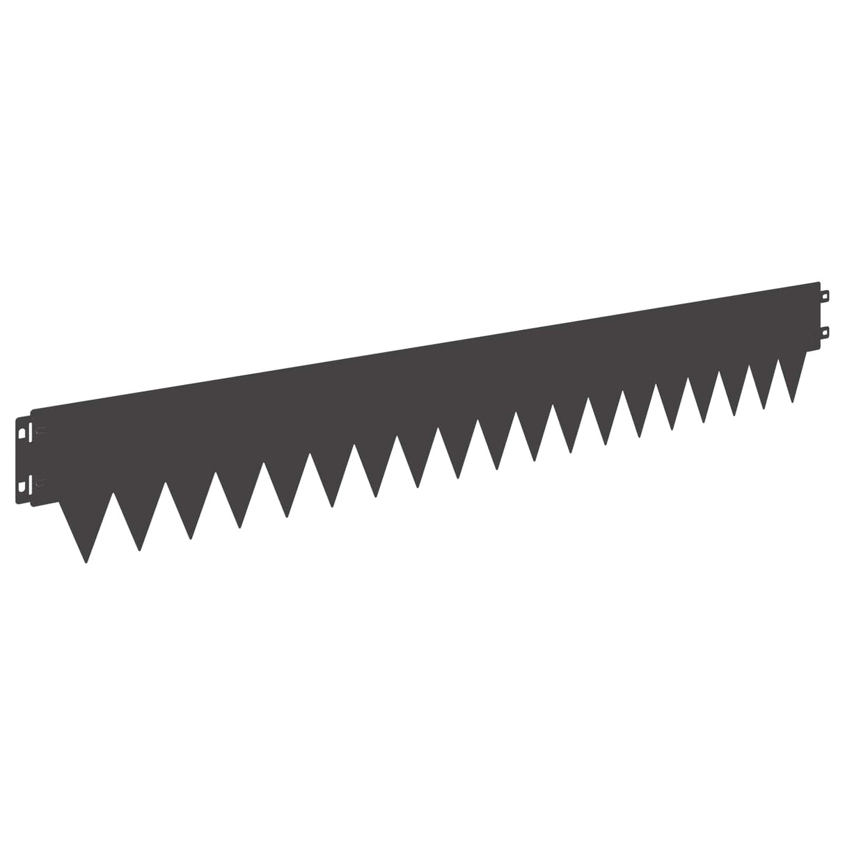 vidaXL Grasafscherming 10 pcs Lengte Hoogte 103 x 15 cm Staal Zwart