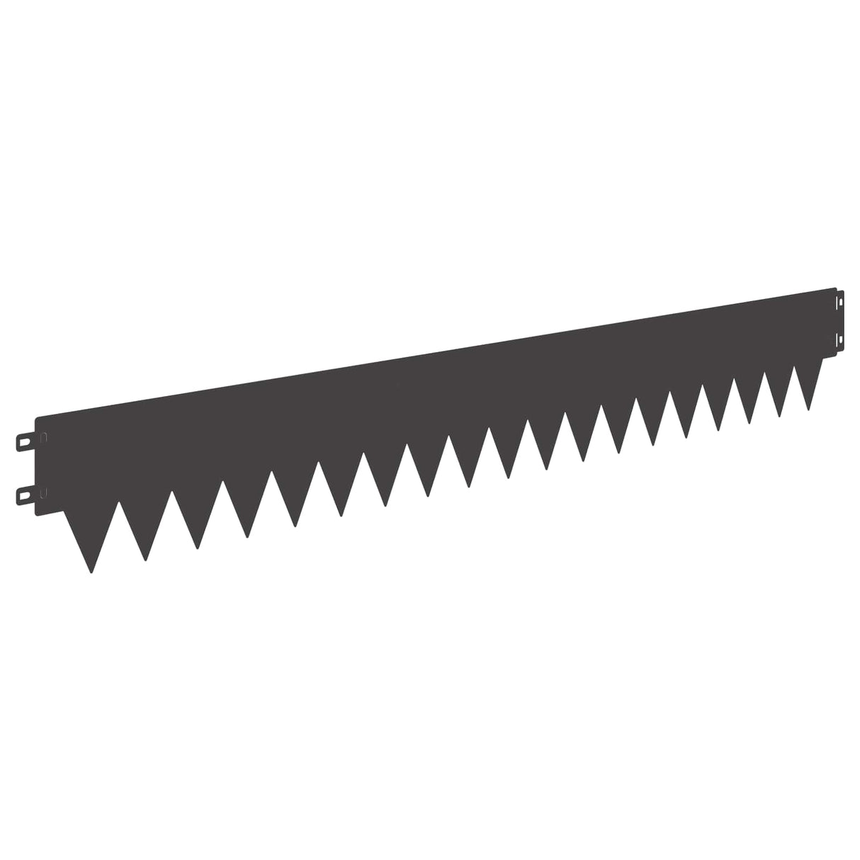 vidaXL Grasafscherming 10 pcs Lengte Hoogte 103 x 15 cm Staal Zwart