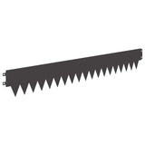 vidaXL Grasafscherming 10 pcs Lengte Hoogte 103 x 15 cm Staal Zwart