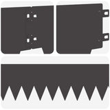 vidaXL Grasafscherming 10 pcs Lengte Hoogte 103 x 15 cm Staal Zwart