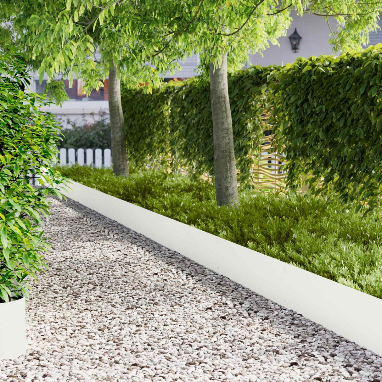 vidaXL Grasafscherming 10 pcs Lengte Hoogte 103 x 15 cm Staal Zwart