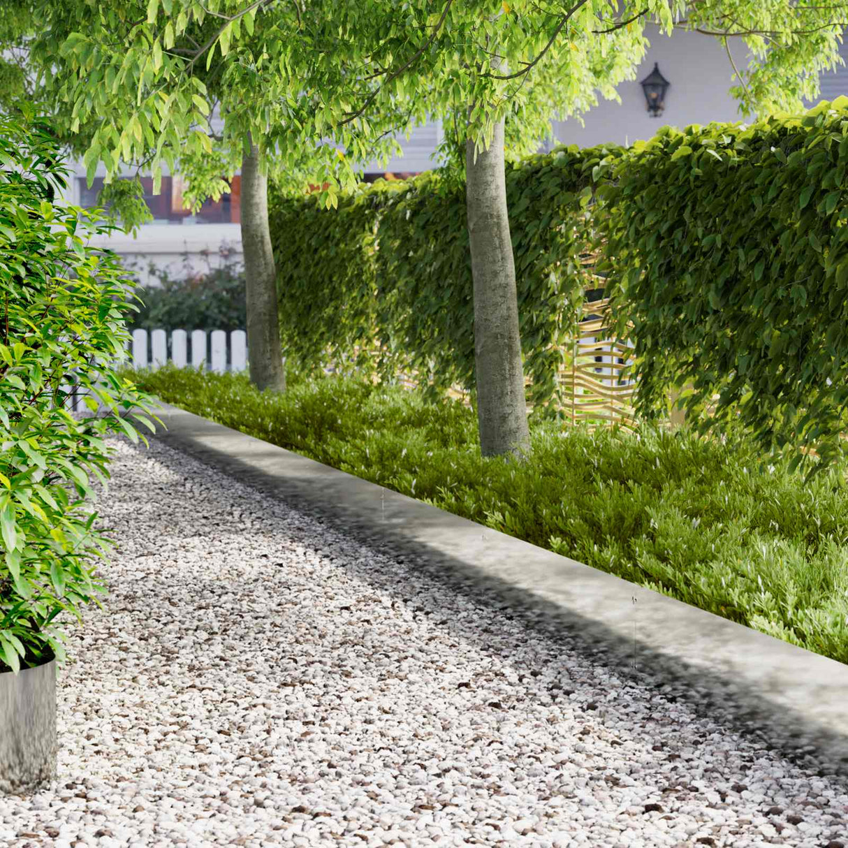 vidaXL Grasafscherming 10 pcs Lengte Hoogte 103 x 15 cm Staal Zwart
