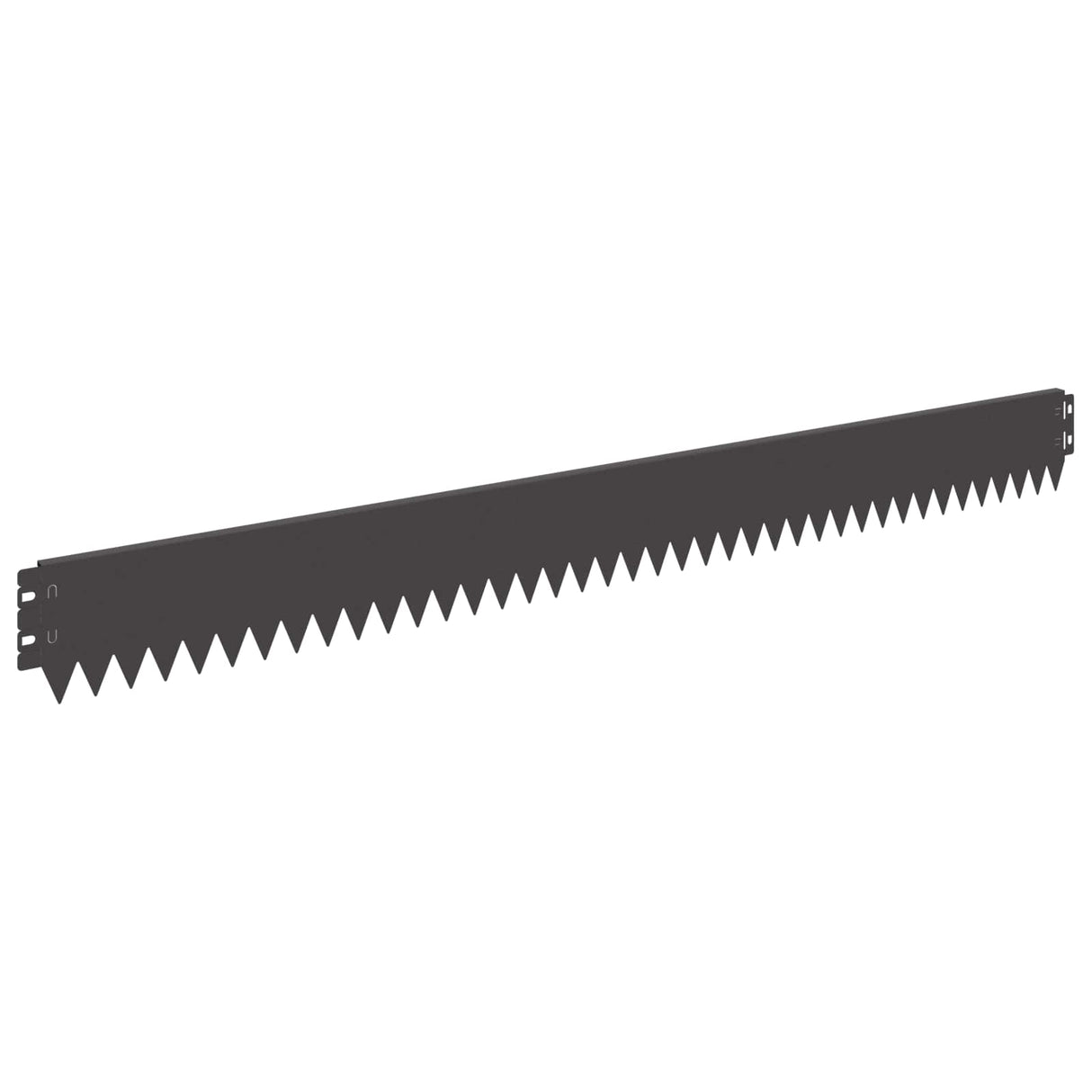 vidaXL Gazonrand 10 pcs 103 x 10 cm Staal Zwart