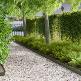 vidaXL Gazonrand 10 pcs 103 x 10 cm Staal Zwart