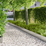 vidaXL Gazonrand 10 pcs 103 x 10 cm Staal Zwart