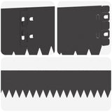 vidaXL Gazonrand 10 pcs 103 x 10 cm Staal Zwart