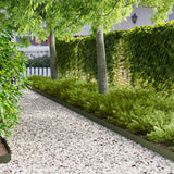 vidaXL Lawn Edging 10 pcs 100 x 12 cm Steel Black