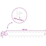vidaXL Gazonrand 10 pcs 103 x 15 cm Staal Zwart