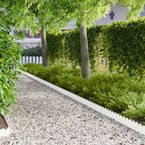 vidaXL Gazonrand 10 pcs 103 x 15 cm Staal Zwart
