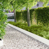vidaXL Gazonrand 10 pcs 103 x 15 cm Staal Zwart