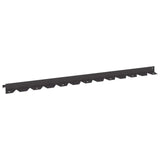 vidaXL Gazonrand 10 pcs 102 x 4 x 4 cm Staal Wit