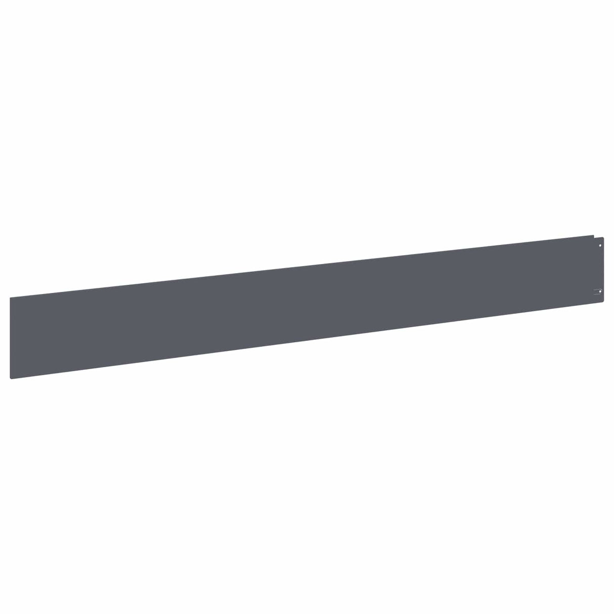 vidaXL Lawn Edging 10 pcs 100 x 12 cm Steel Anthracite