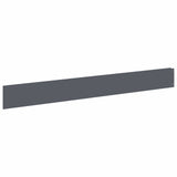vidaXL Lawn Edging 10 pcs 100 x 12 cm Steel Anthracite