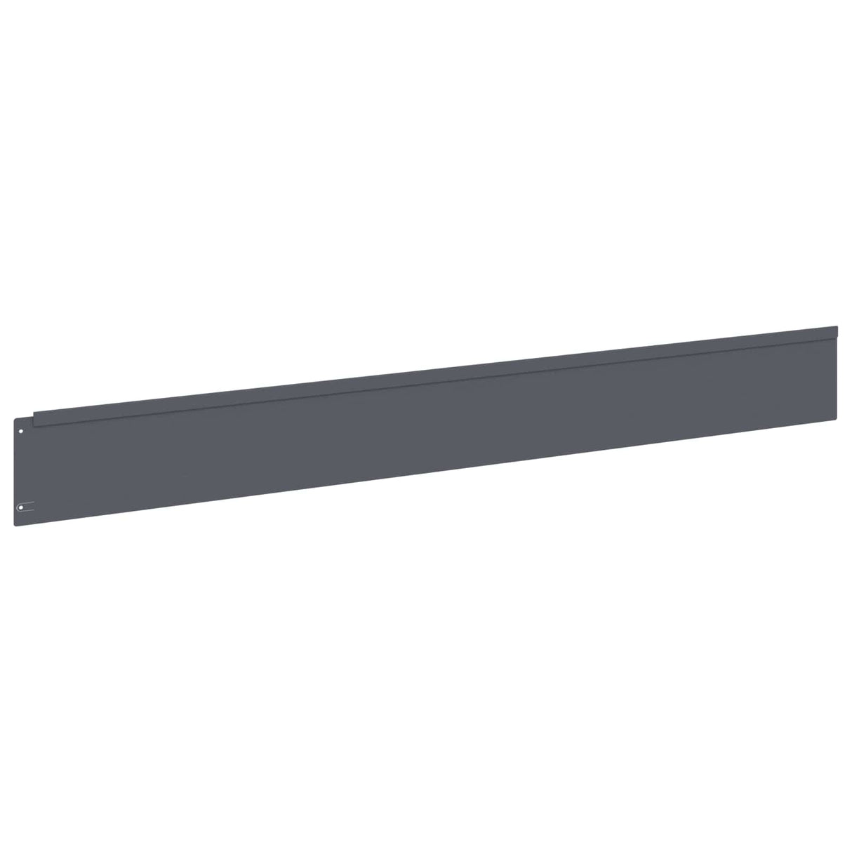 vidaXL Lawn Edging 10 pcs 100 x 12 cm Steel Anthracite