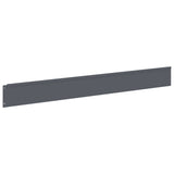 vidaXL Lawn Edging 10 pcs 100 x 12 cm Steel Anthracite