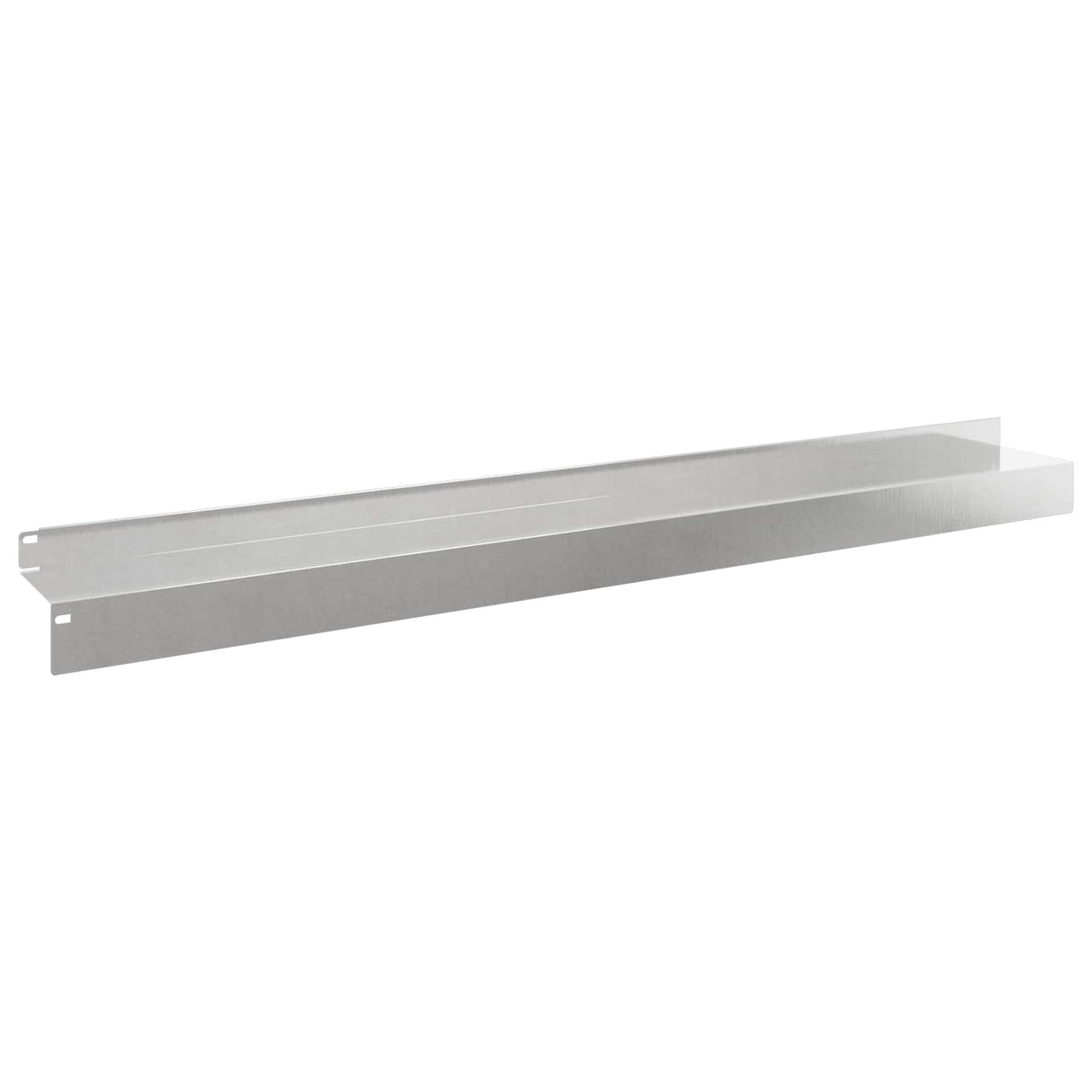vidaXL Gazonrand 10 pcs 100 x 10 x 8 cm Staal Zilverkleurig
