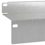 vidaXL Gazonrand 10 pcs 100 x 10 x 8 cm Staal Zilverkleurig