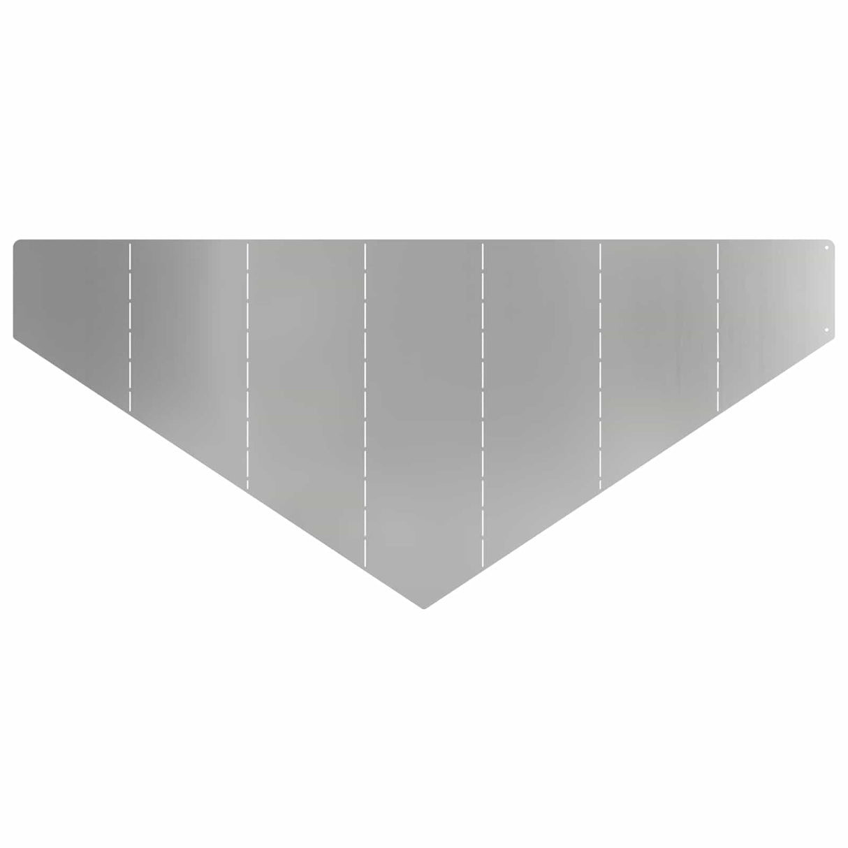 vidaXL Gazonrand 100 x 45 cm Staal Zilverkleurig