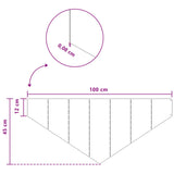 vidaXL Gazonrand 100 x 45 cm Staal Zilverkleurig