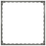 vidaXL Gazonrand 60 x 60 x 20 cm Staal Zilverkleurig