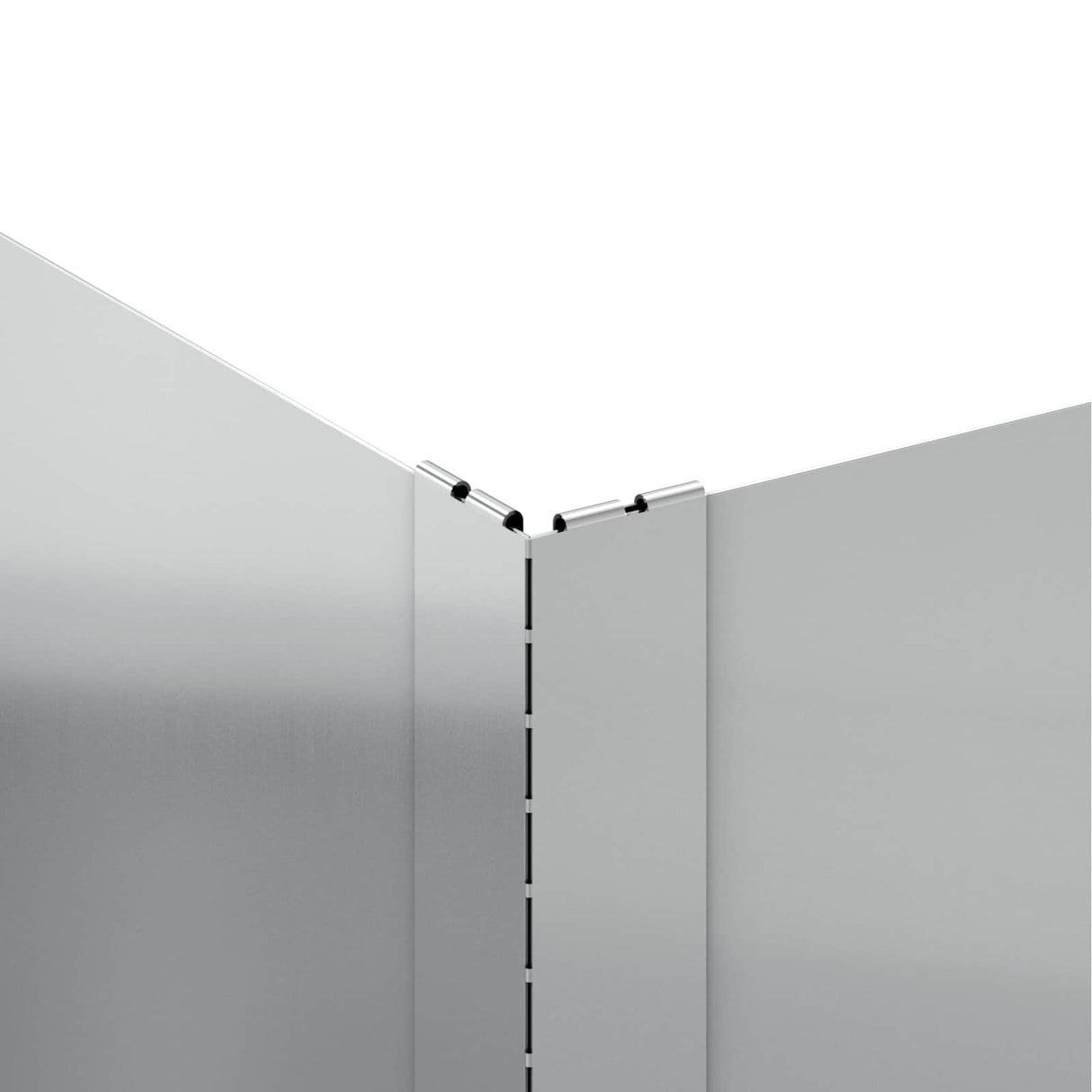 vidaXL Gazonrand 60 x 60 x 20 cm Staal Zilverkleurig