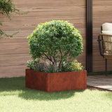 vidaXL Gazonrand 60 x 60 x 20 cm Staal Zilverkleurig