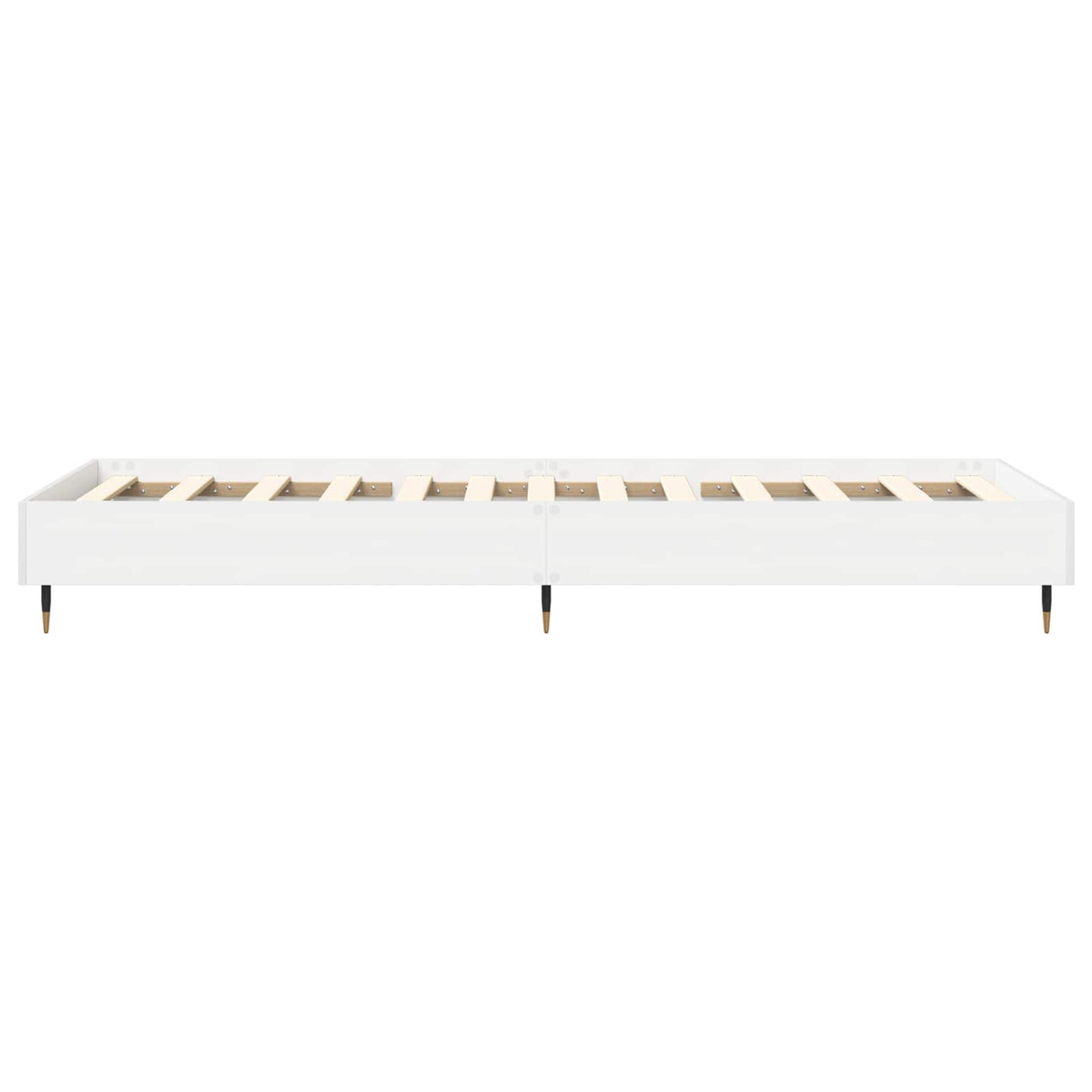 vidaXL Bedframe Wit 80 x 200 cm Bewerkt hout