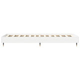 vidaXL Bedframe Wit 80 x 200 cm Bewerkt hout