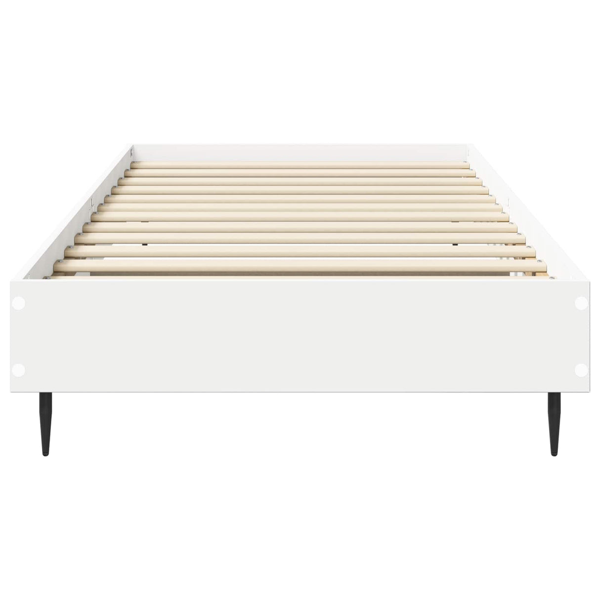 vidaXL Bedframe Wit 80 x 200 cm Bewerkt hout