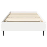 vidaXL Bedframe Wit 80 x 200 cm Bewerkt hout