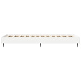 vidaXL Bedframe Wit 80 x 200 cm Bewerkt hout