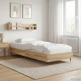 vidaXL Bedframe Wit 80 x 200 cm Bewerkt hout