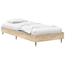 vidaXL Bedframe Wit 80 x 200 cm Bewerkt hout