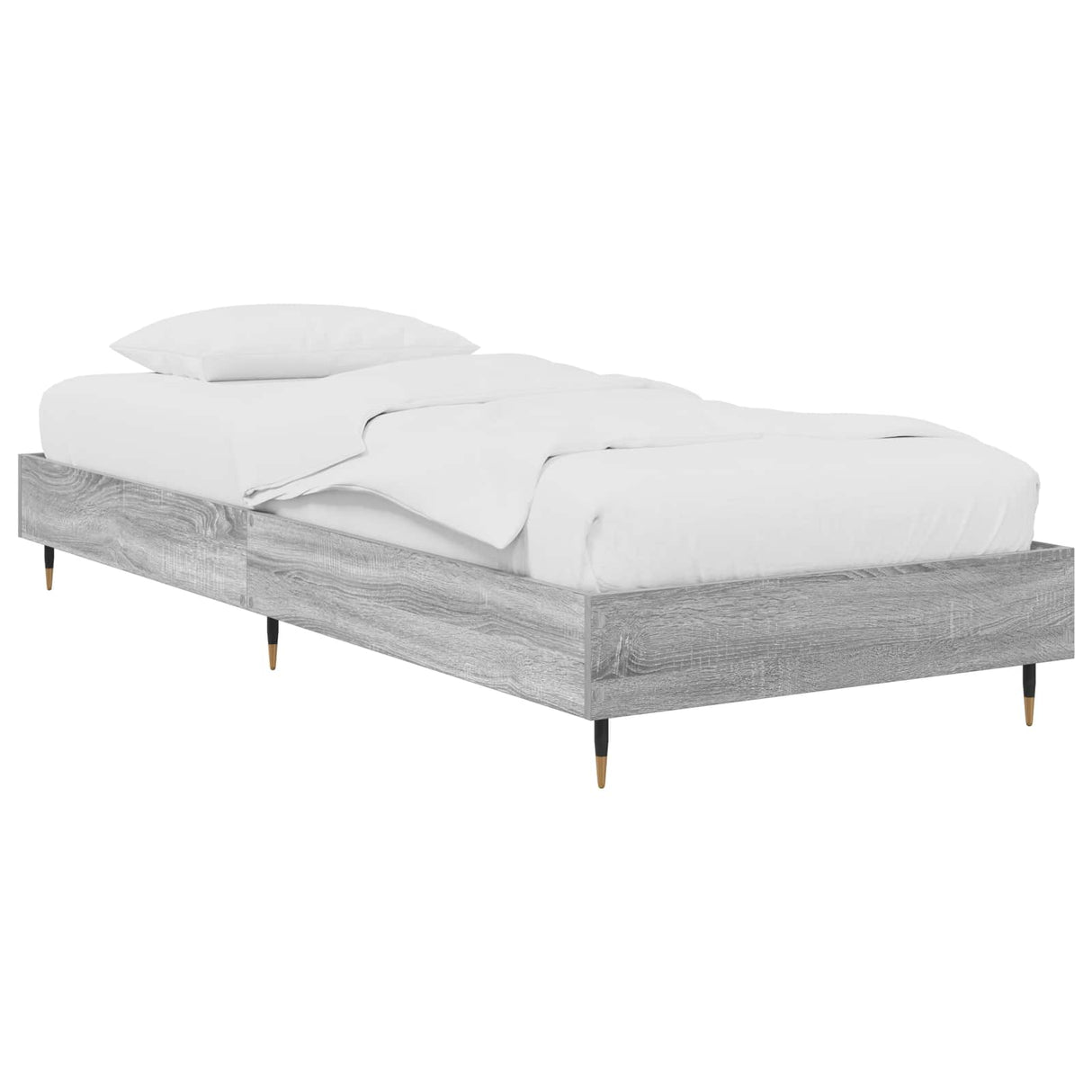 vidaXL Bedframe Wit 80 x 200 cm Bewerkt hout