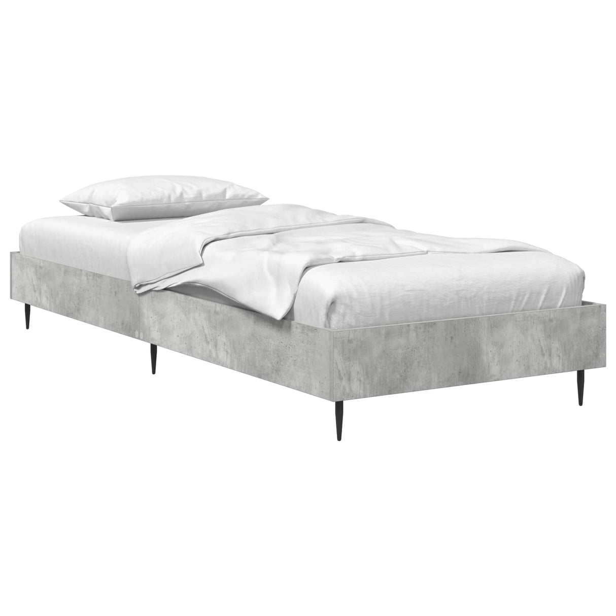 vidaXL Bedframe Wit 80 x 200 cm Bewerkt hout