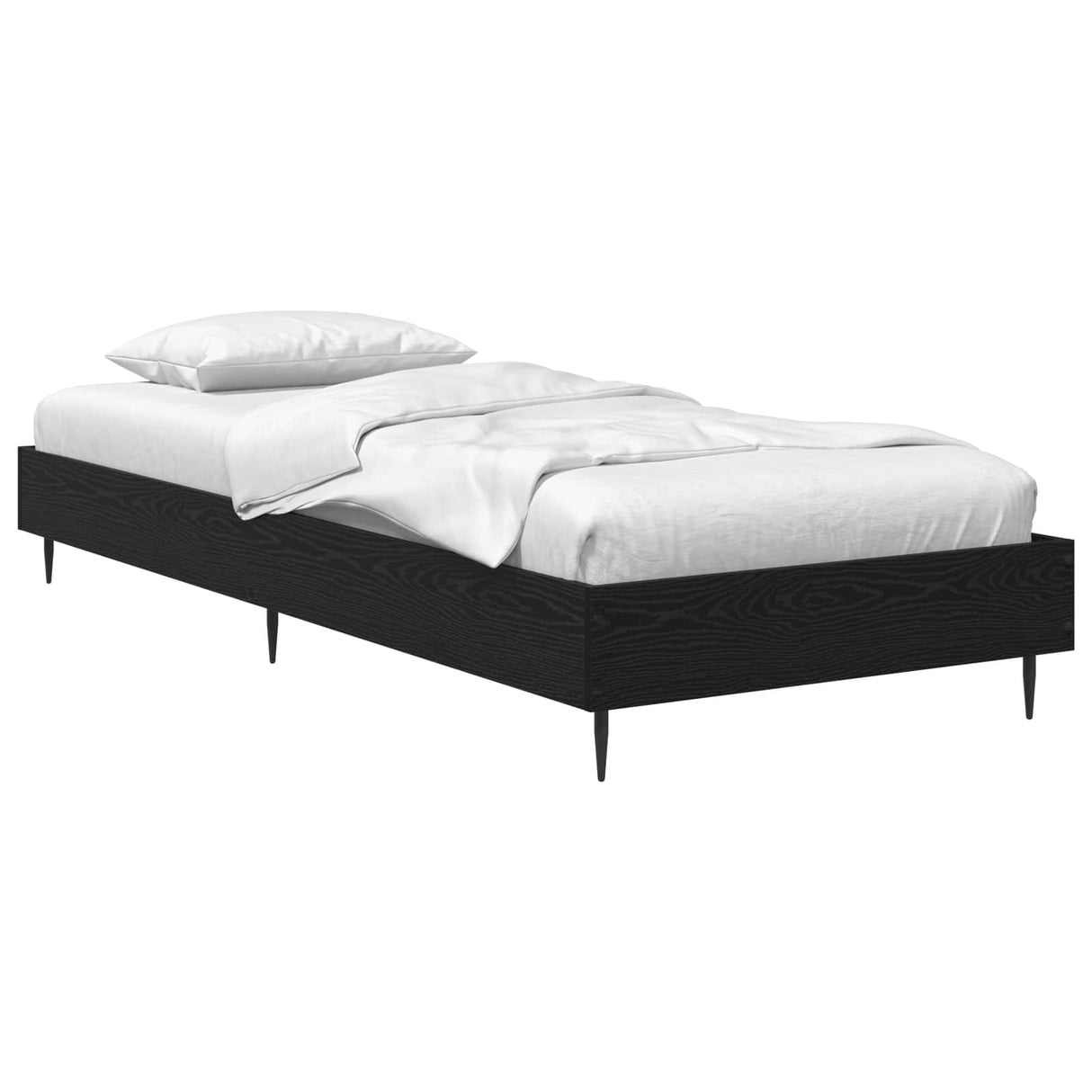 vidaXL Bedframe Wit 80 x 200 cm Bewerkt hout