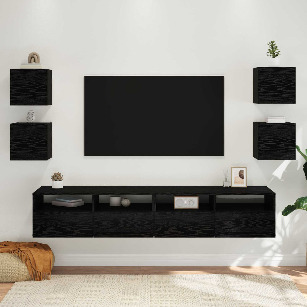 vidaXL TV Kast Oudhout 30,5 x 30 x 30 cm Bewerkt hout