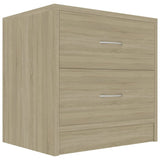 vidaXL Nachtkastje 40x30x40 cm bewerkt hout wit