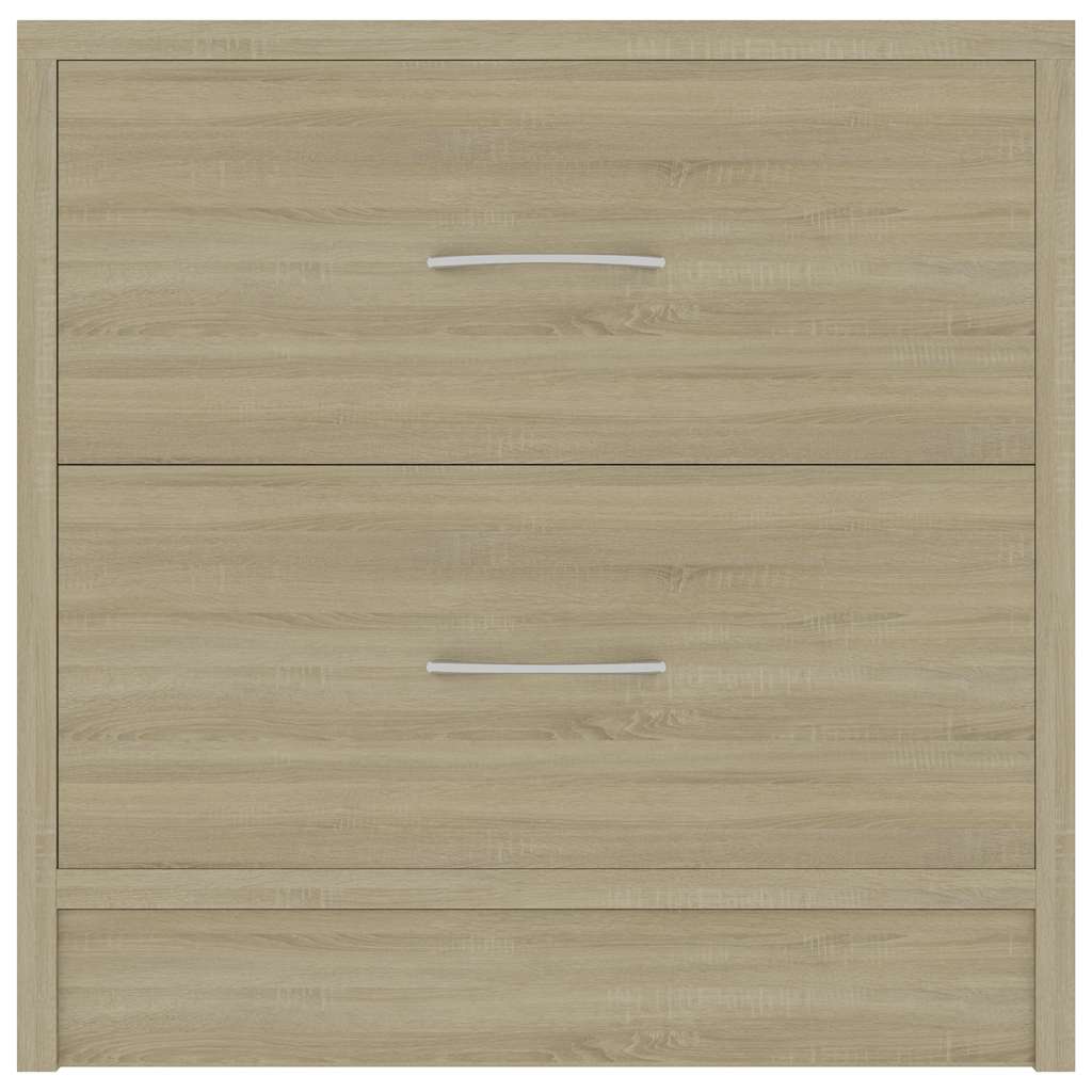 vidaXL Nachtkastje 40x30x40 cm bewerkt hout wit