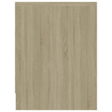vidaXL Nachtkastje 40x30x40 cm bewerkt hout wit