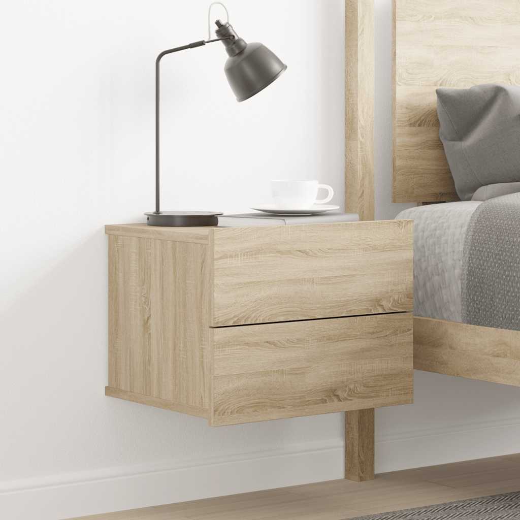 vidaXL Nachtkastje 40x30x30 cm bewerkt hout wit