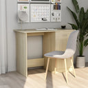 vidaXL Bureau 100x50x76 cm bewerkt hout wit