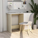 vidaXL Bureau 100x50x76 cm bewerkt hout wit