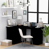 vidaXL Corner Desk 145x100x76 cm Engineered Wood White