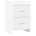vidaXL Nachttafels Wit 40 x 30 x 60 cm Bewerkt hout