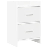 vidaXL Nachttafels Wit 40 x 30 x 60 cm Bewerkt hout