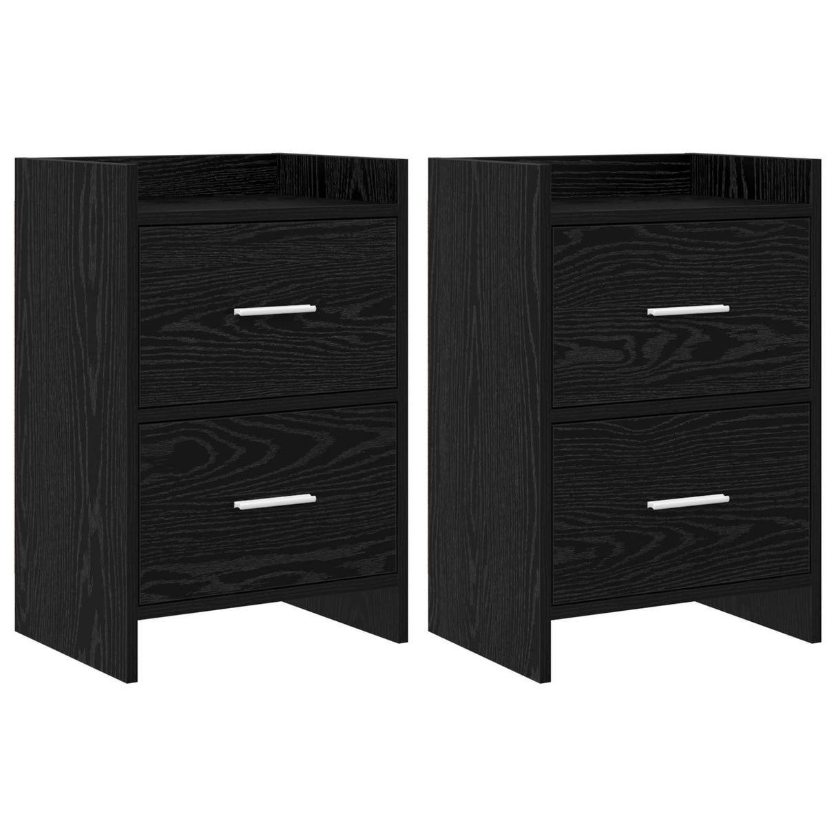 vidaXL Nachttafels Wit 40 x 30 x 60 cm Bewerkt hout